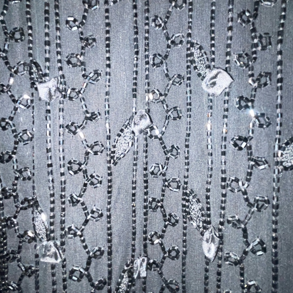 Vintage 80s Black sequence blouse by Judith Ann Creations! Sparkles! - Picture 6 of 10